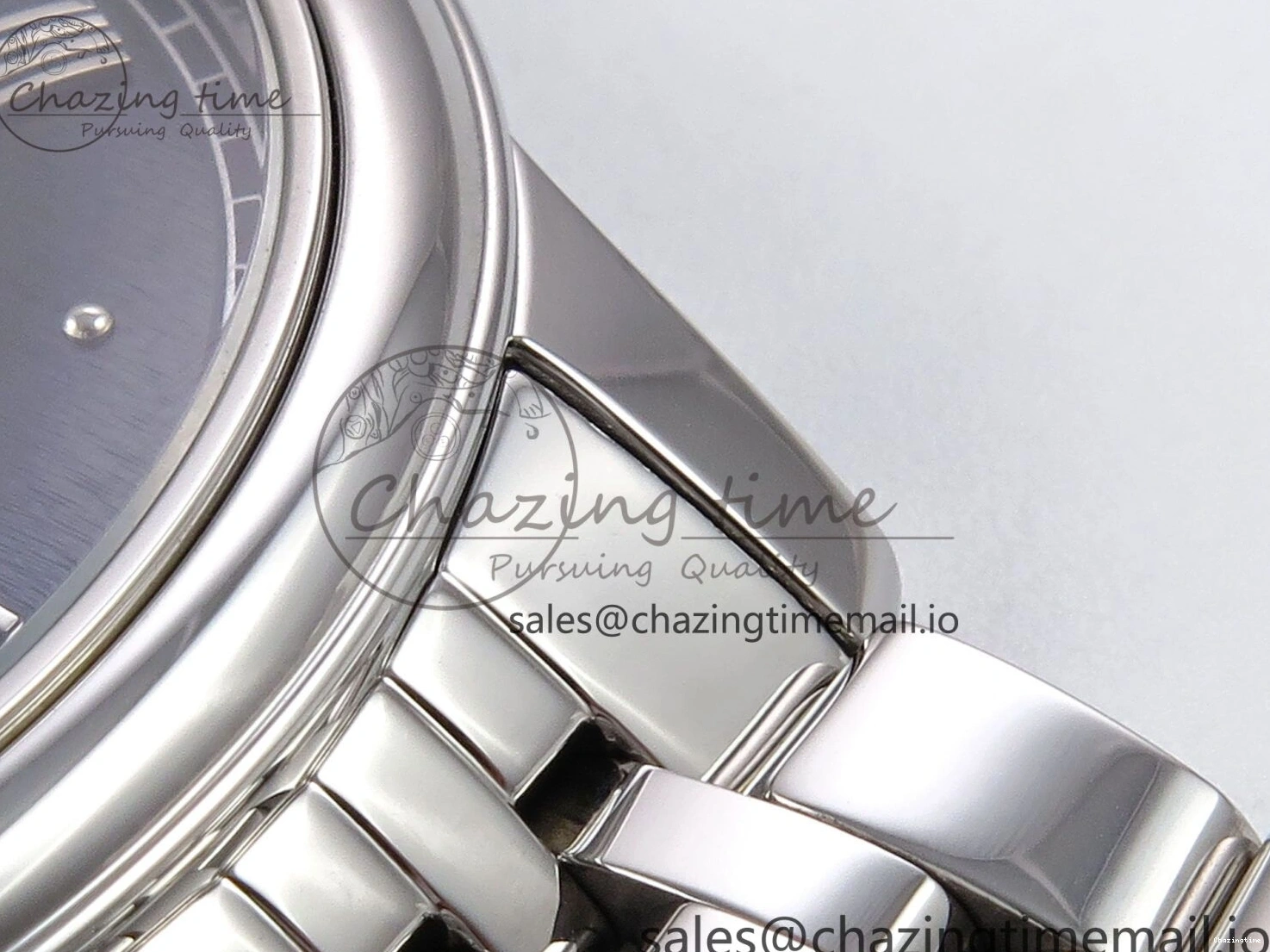 0317 Supportive De Ville Date SS VSF 1:1 Best Edition Blue Dial on SS Bracelet A 7700